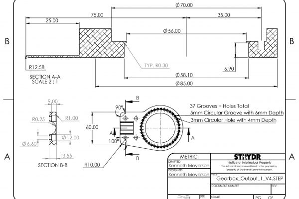 Minimum critical dimensions.