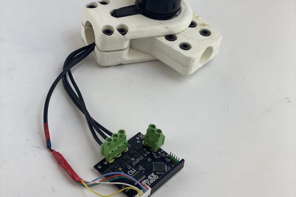 Initial setup using BLDC motor's internal Hall Effect sensor for low resolution rotary position estimates.