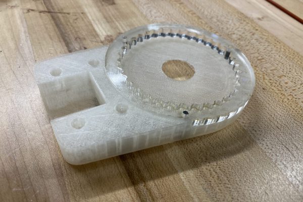 Installation requires consistent orientation of the laser cutter draft on both ring and interior gear.