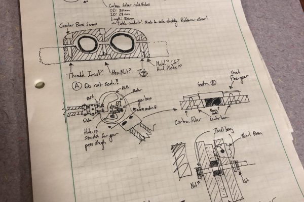 Key features include lightweight composite frame, clamp mounting system, and initial torque transmission concept.